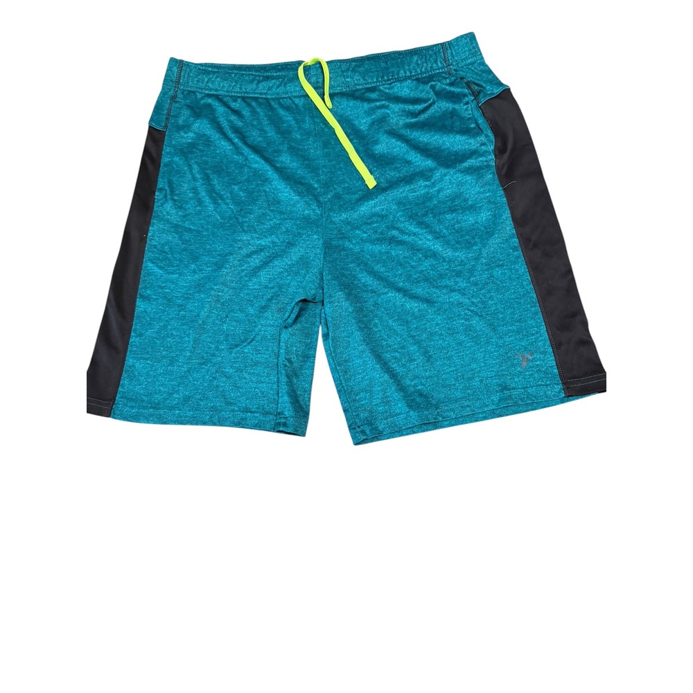 Old Navy Active Go-Dry Mens Teal Heather Athletic Gym Shorts Size Medium